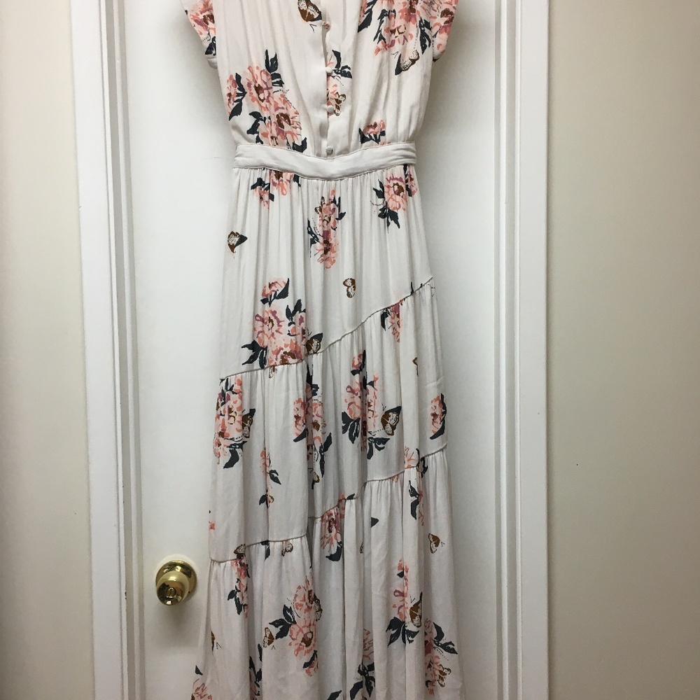 Free People All I Got Floral V Neck Maxi Dress - Picture 13 of 15